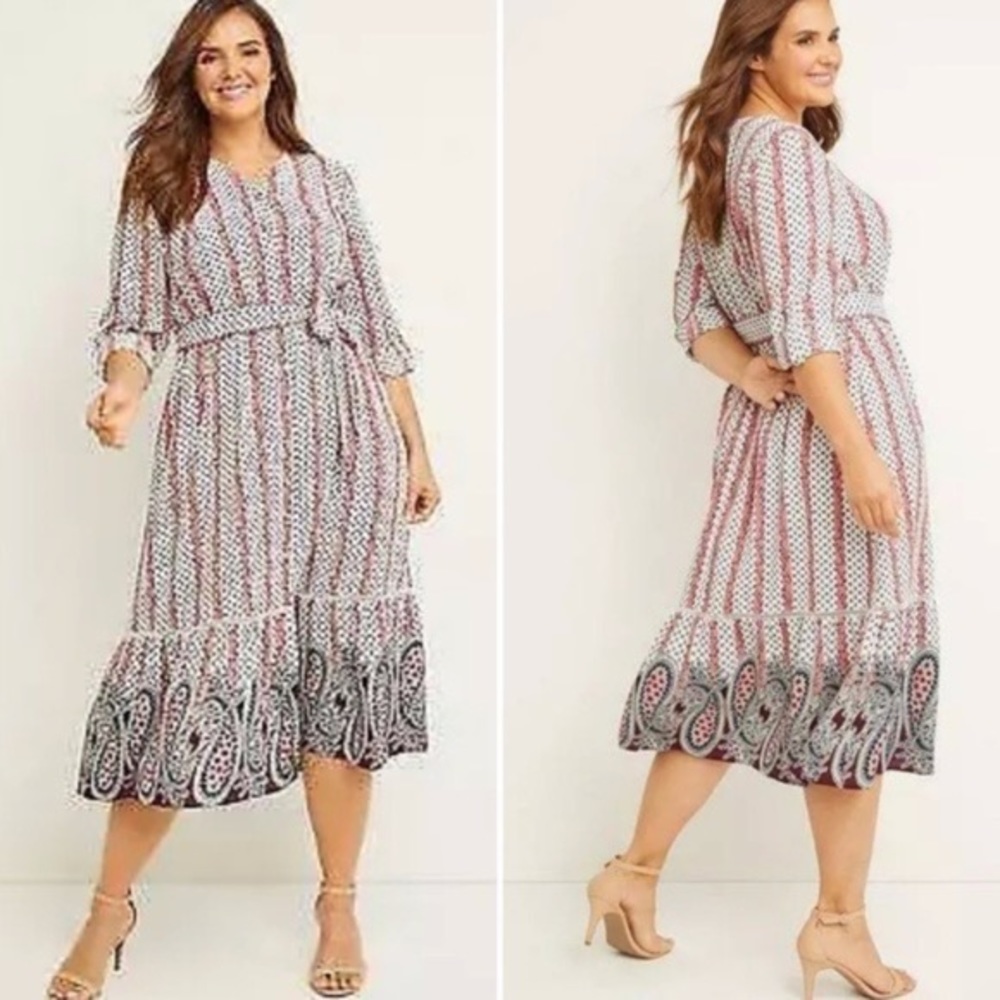 Lane Bryant Boho Midi Dress